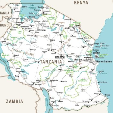 Tanzania Karte