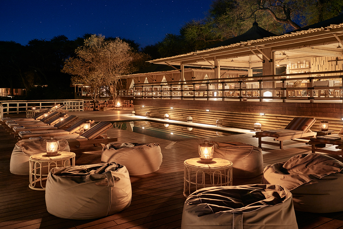 Belmond Savute Elephant Lodge - Pool und Terrasse