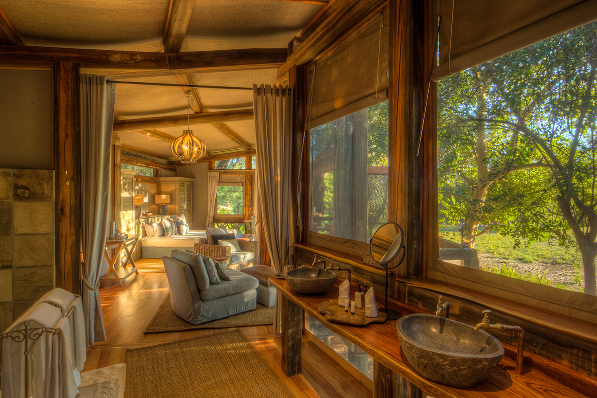Camp Okavango - Familien-Suite Innenansicht