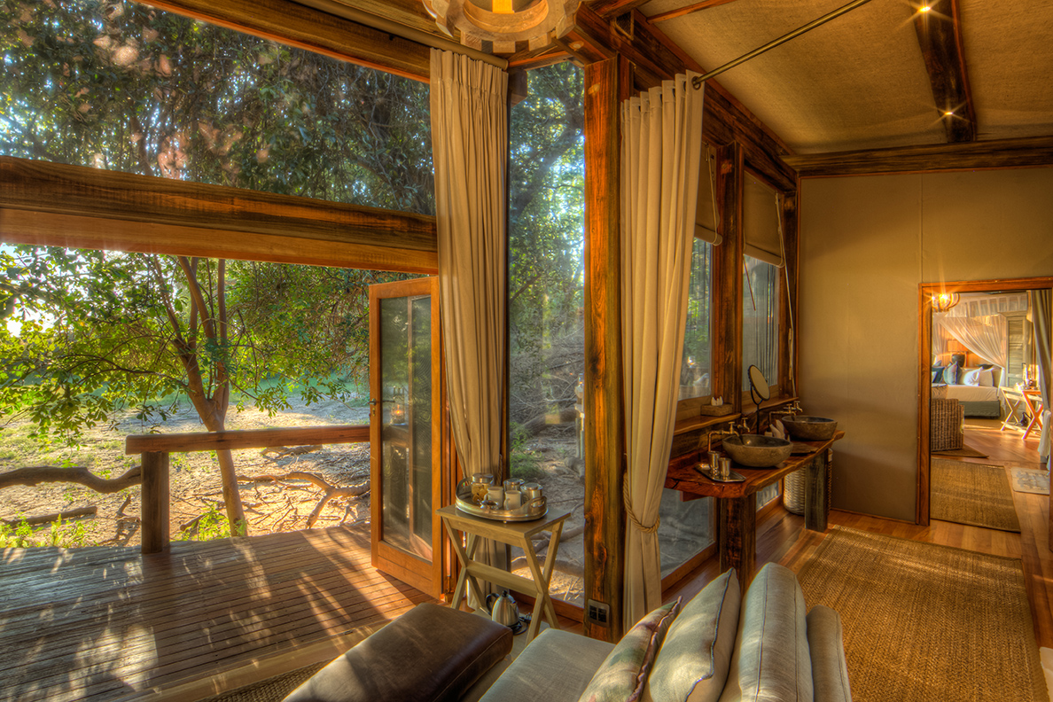 Camp Okavango - Familien-Suite Schlafzimmer