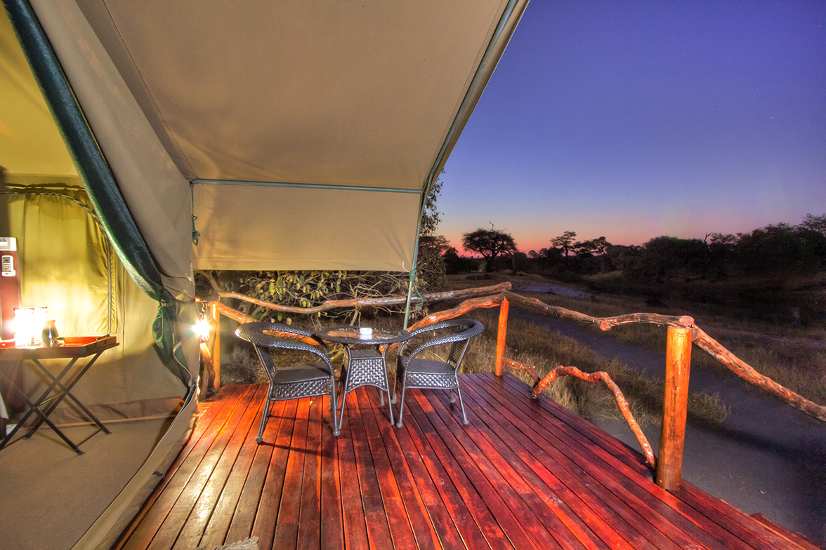 Camp Savuti - Zelt Veranda