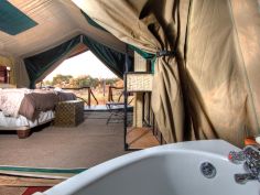 Camp Savuti - Zelt Innenansicht