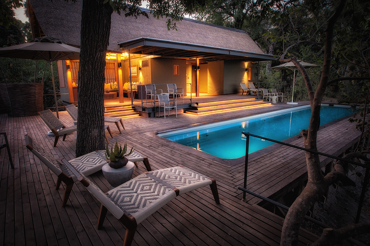 Chitabe Camp - Pool Bereich