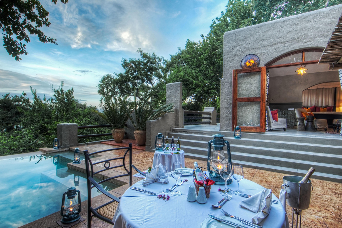 Chobe Game Lodge - Terrasse der Familien-Suite