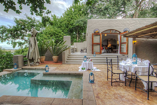 Chobe Game Lodge - Terrasse der Suite