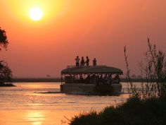 Chobe Safari Lodge, Sonnenuntergangsfahrt auf dem Chobe River