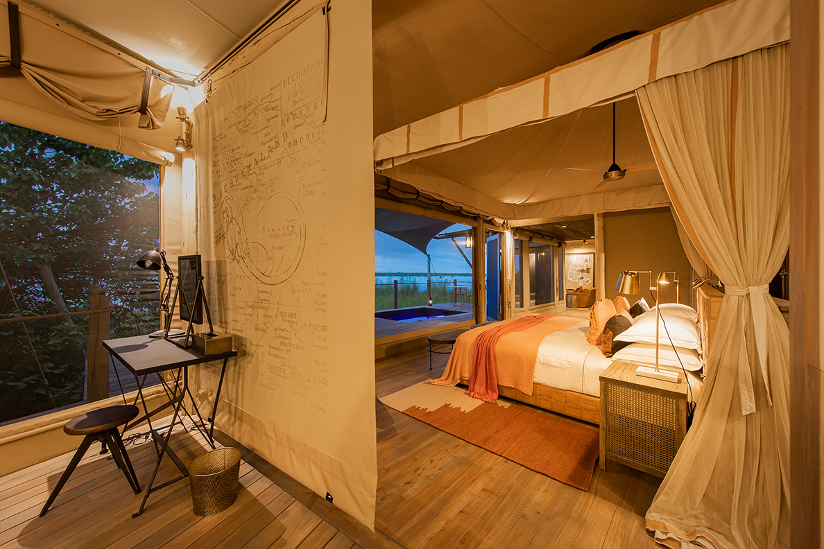 Innenansicht Suite vom Badezimmer aus