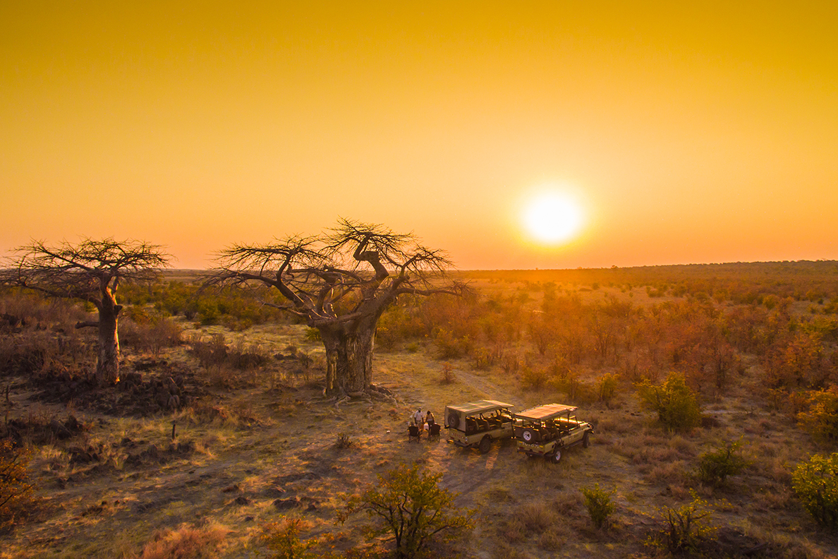 Ghoha Hills Safari Lodge - Sonnenuntergang