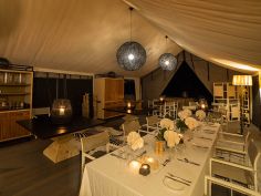 Gomoti Plains Camp, Abendessen