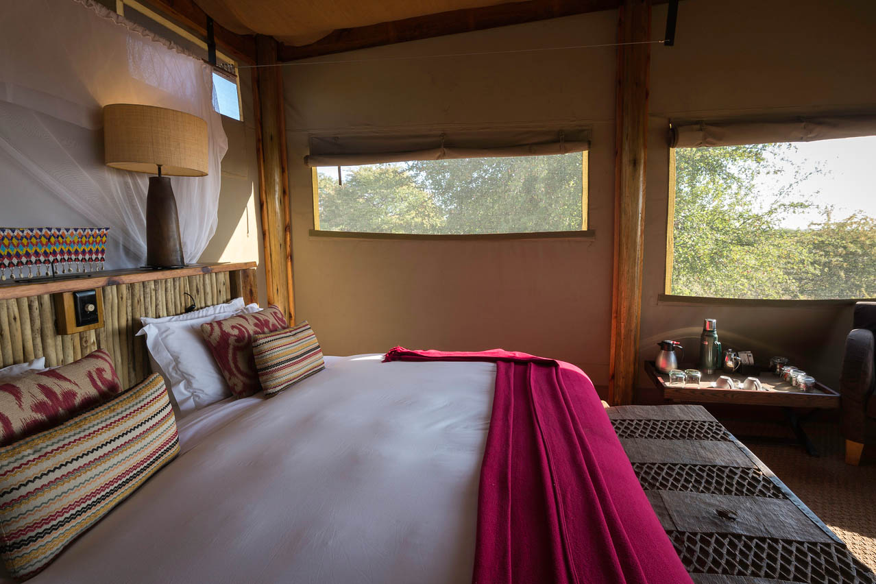 Kalahari Plains Camp, Zelt Zimmer
