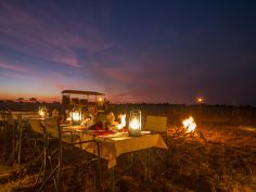 Kwando Lagoon Camp - Bush Dinner