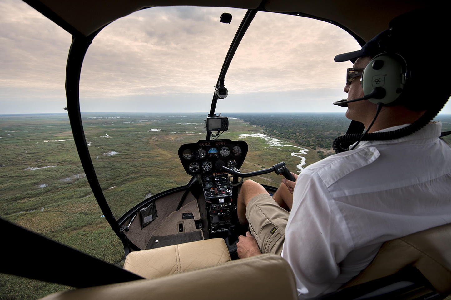 Linyanti Bush Camp - Helikopter Rundflug