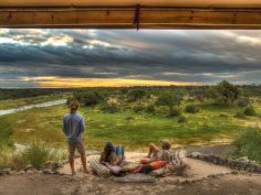 Meno a Kwena - Aussicht zum Makgadikgadi National Park