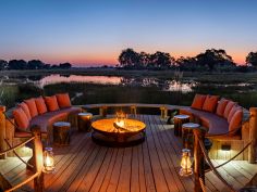 North Island Okavango - Feuerstelle beim Hauptbereich
