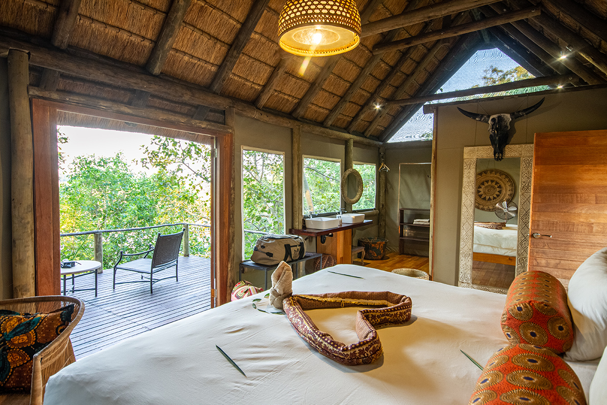 Nxamaseri Island Lodge - Zimmer