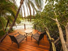 Nxamaseri Island Lodge - Terrasse Honeymoon Zimmer