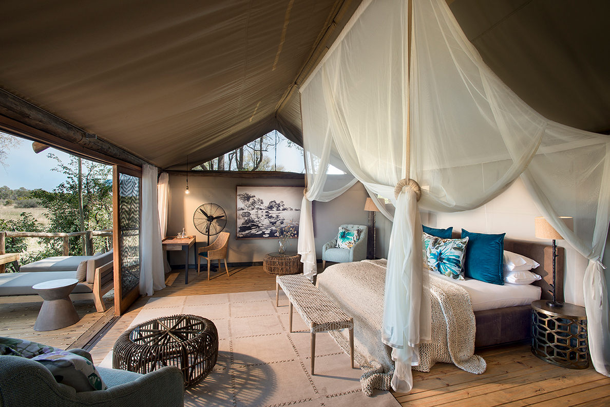 Sable Alley Camp - Honeymoon Zelt Schlafplatz mit Weitsicht