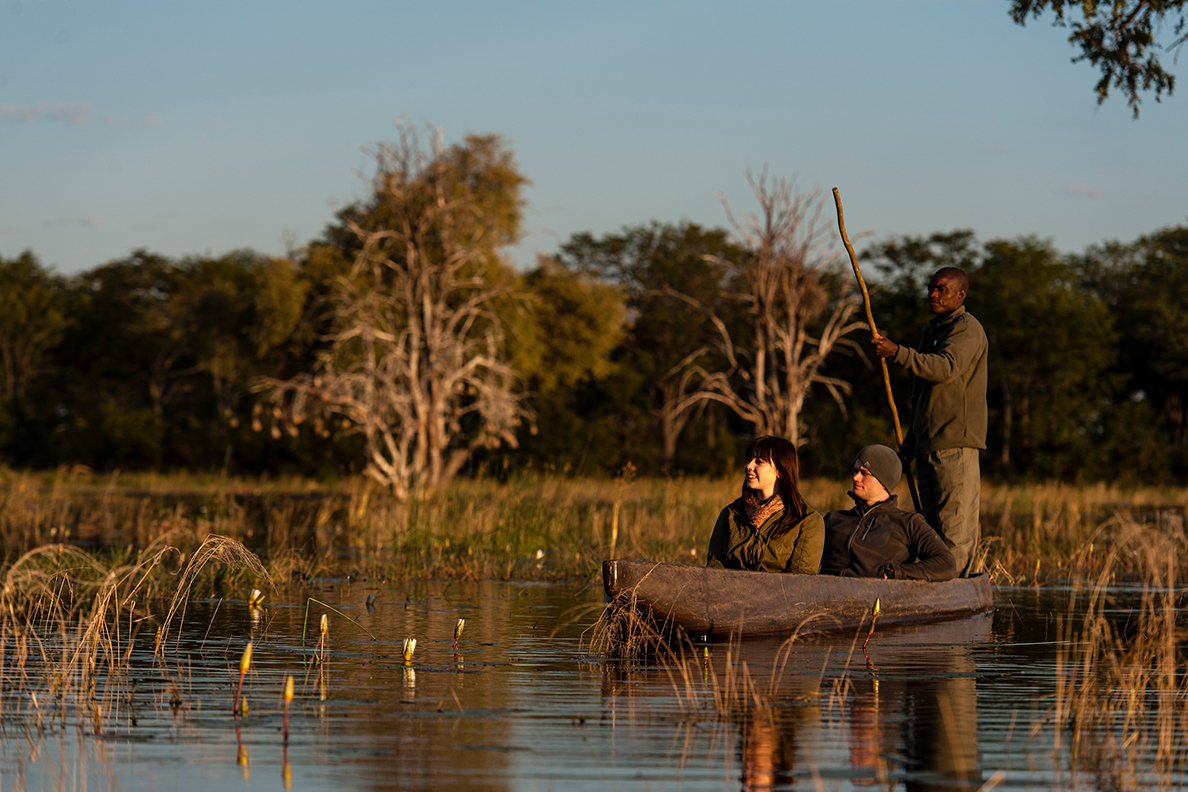 Sable Alley Camp - traditioneller Mokoro Ausflug