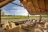 Sable Alley Camp - Hauptbereich Lounge mit Blick auf die Lagune