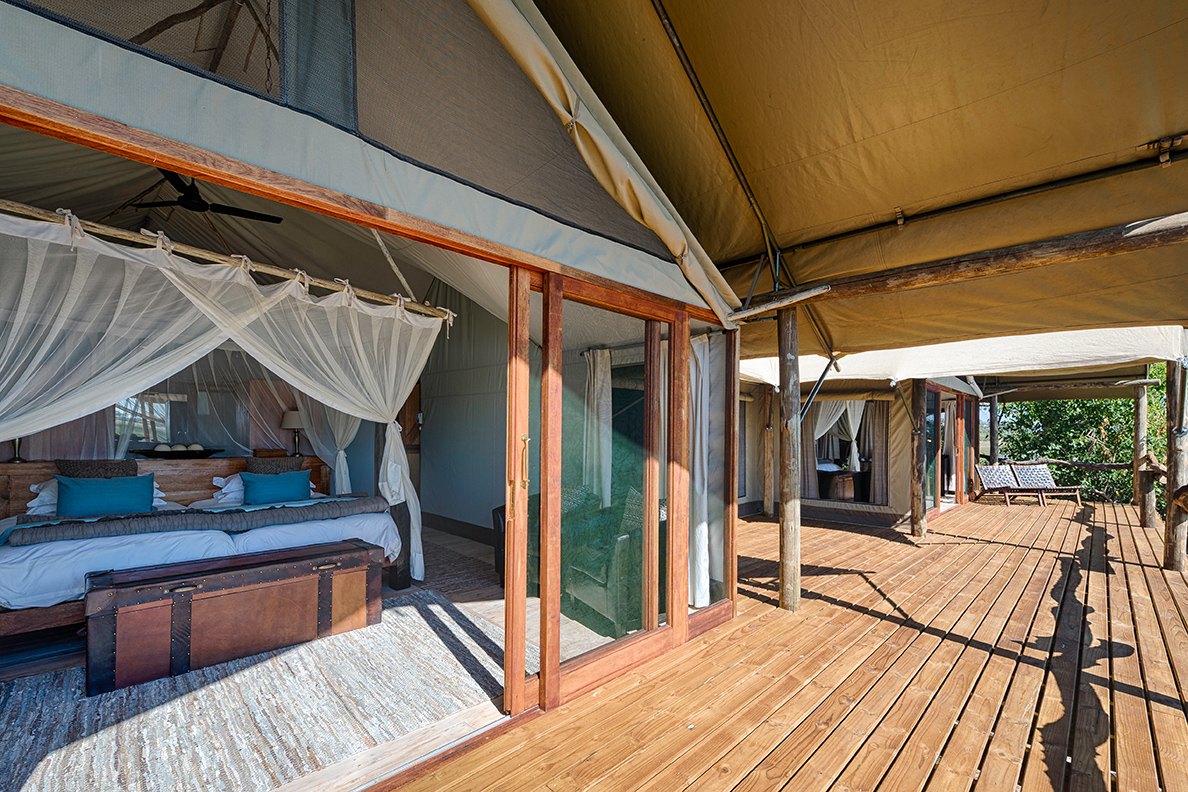 Tubu Tree Camp - Familienzelt mit 2 Schlafräumen