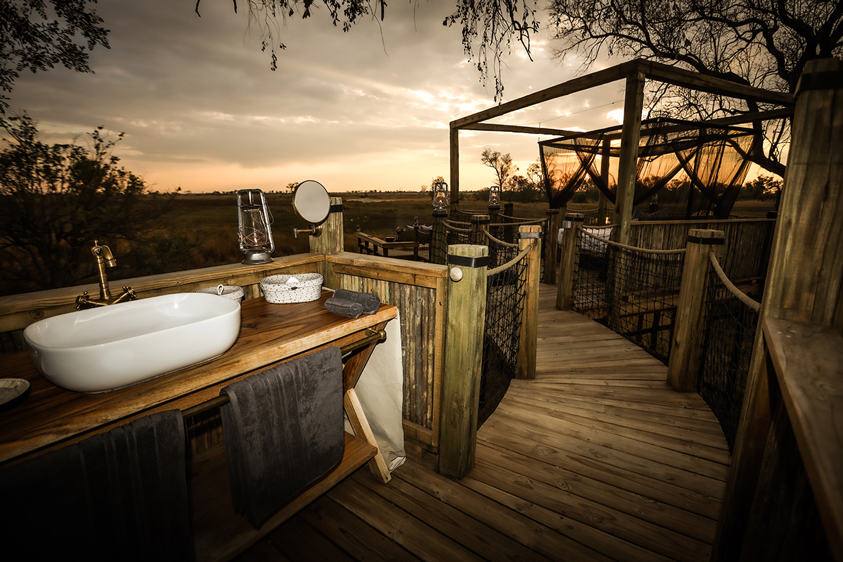 Tuludi Camp - Sky Suite Badezimmer unter freiem Himmel
