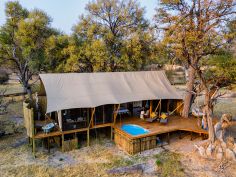 Tuludi Camp - Zelt-Suite Aussenansicht mit Plunge Pool