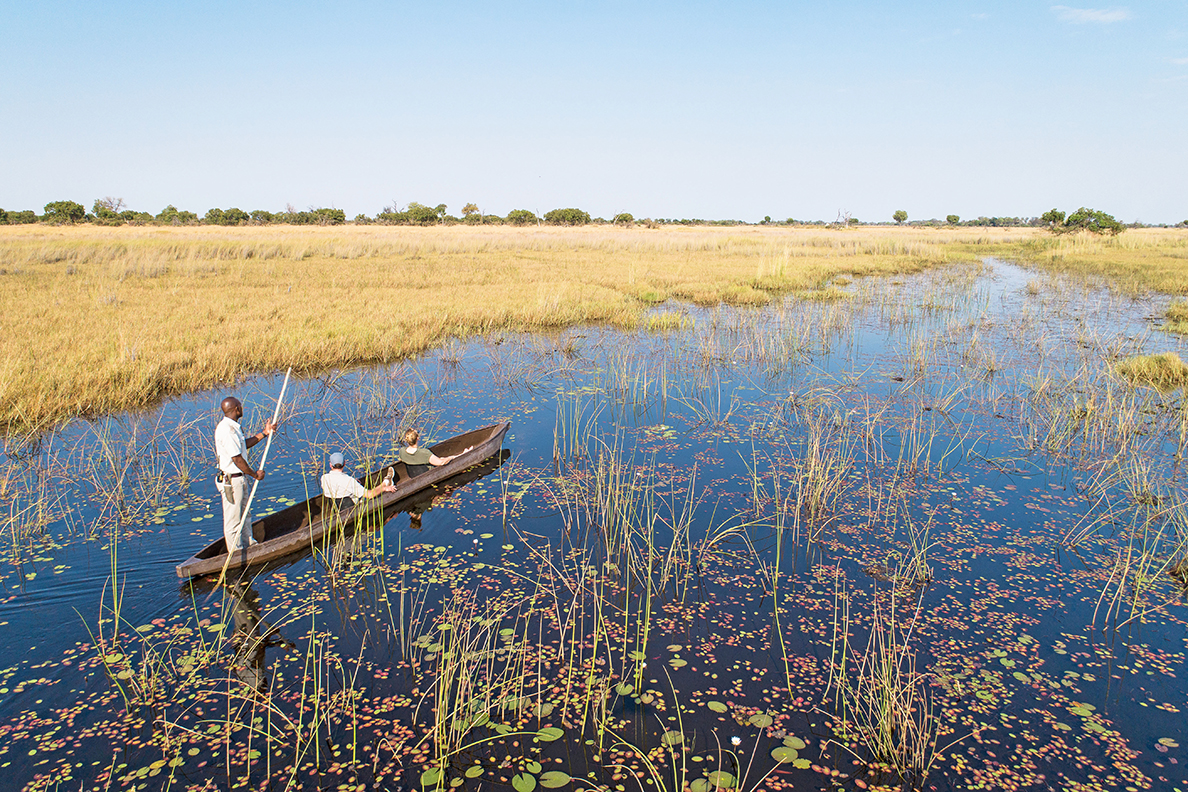 Mokoro Fahrten im Okavango Delta