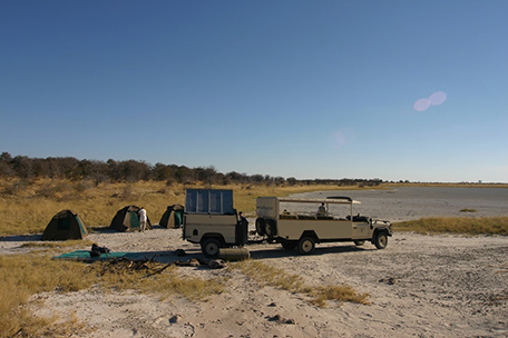 Kalahari Trail - Camp in der Nxai Pan