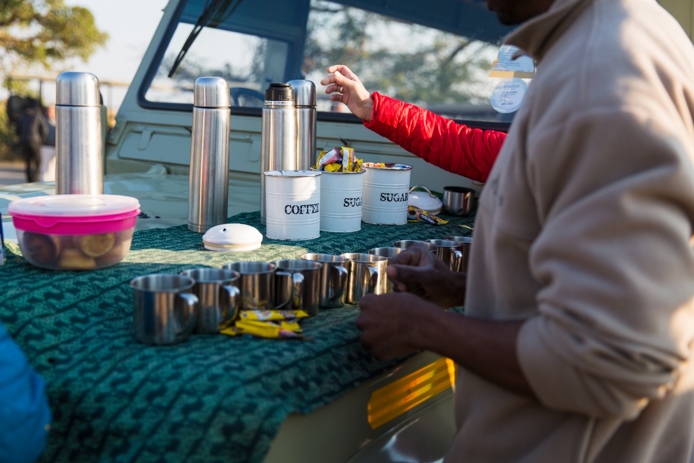 Coffee &amp; Tea Time auf Safari