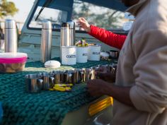Coffee & Tea Time auf Safari