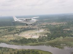 Botswana - Flug über das Okavango Delta