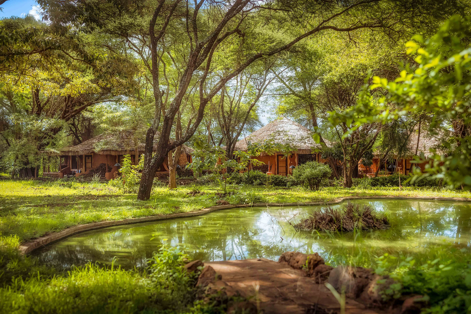 Amboseli Sopa Lodge - Garten