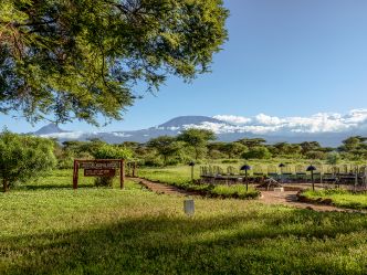 Amboseli Sopa Lodge - Aussciht auf den Kilimanjaro Amboseli Sopa Lodge - Aussciht auf den Kilimanjaro