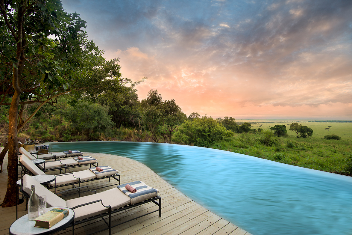Bateleur Camp - Pool mit Aussicht