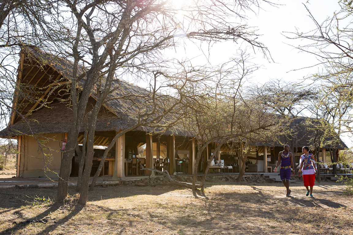 Naboisho Camp - Lounge und Speisezelt