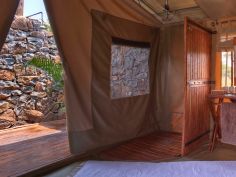 Naboisho Camp - Zelt mit Aussendusche