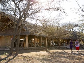 Naboisho Camp - Lounge und Speisezelt Naboisho Camp - Lounge und Speisezelt