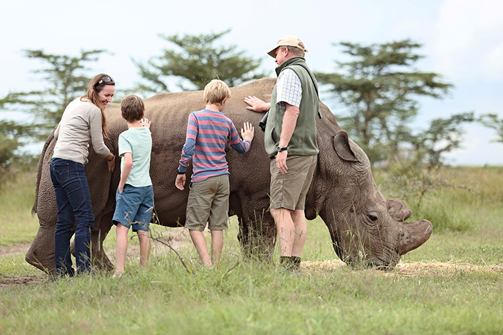 Ol Pejeta Bush Camp - Besuch der Endangered Species Enclosure