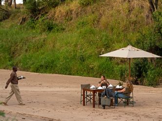 Sand River Masai Mara Camp - Busch-Frühstück Sand River Masai Mara Camp - Busch-Frühstück