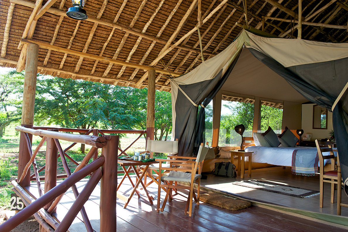 Voyager Ziwani Camp Zelt innen