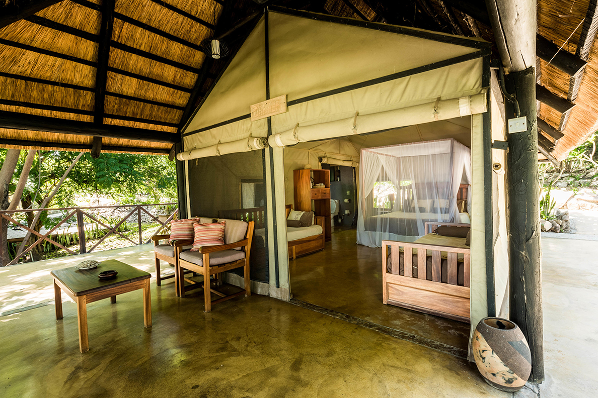 Blue Zebra Island Lodge - Lake Safari Zelt-Zimmer