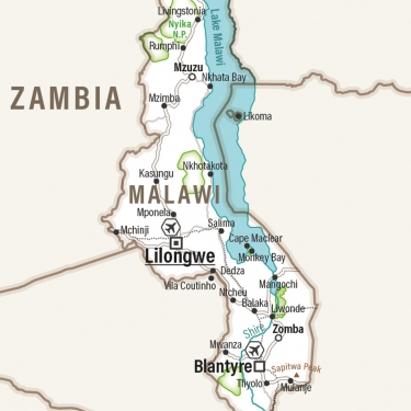 Malawi Karte