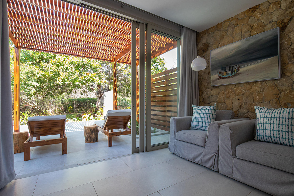 Bahia Mar - Lounge und Terrasse Garden Suite