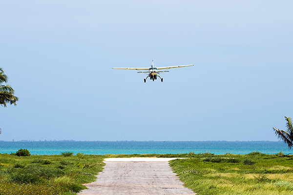 Flugpiste auf Vamizi Island