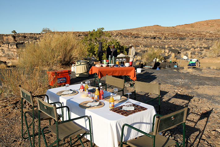 Fish River Lodge, Camping im Canyon