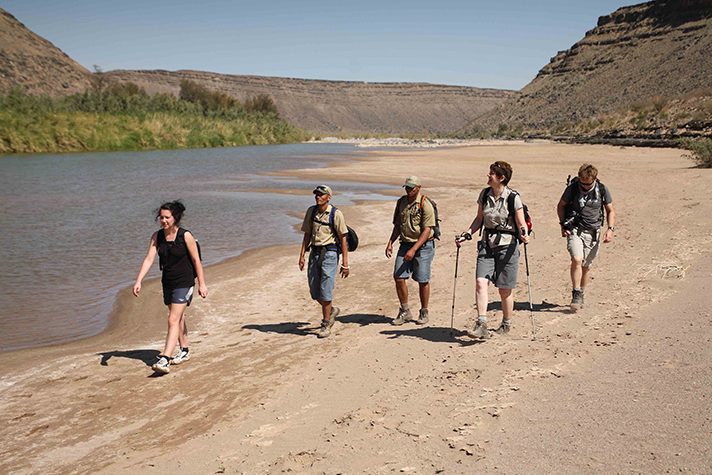 Fish River Lodge, Hiking im Canyon