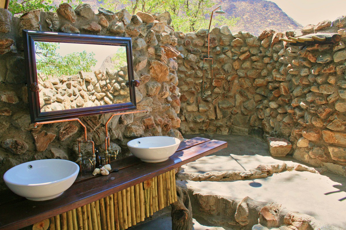 Khowarib Lodge - Badezimmer