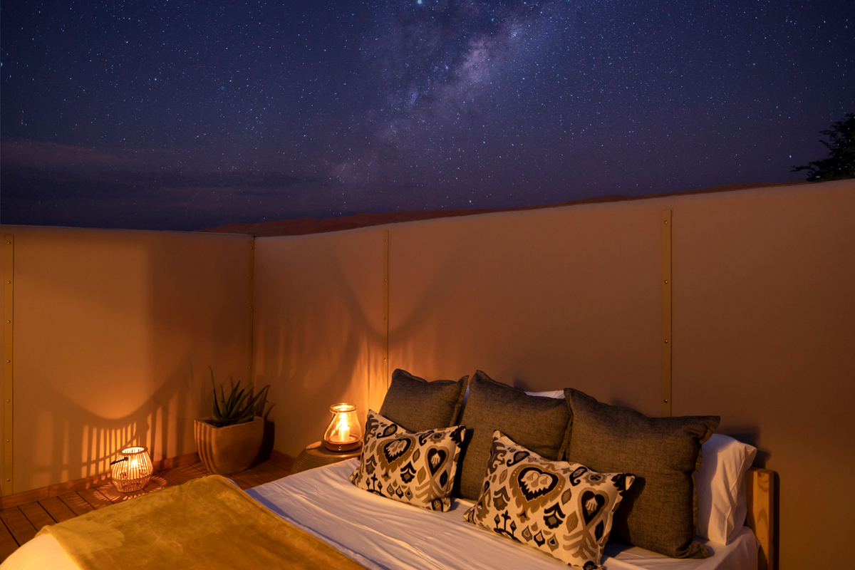 Kwessi Dunes - star gazing Zimmer