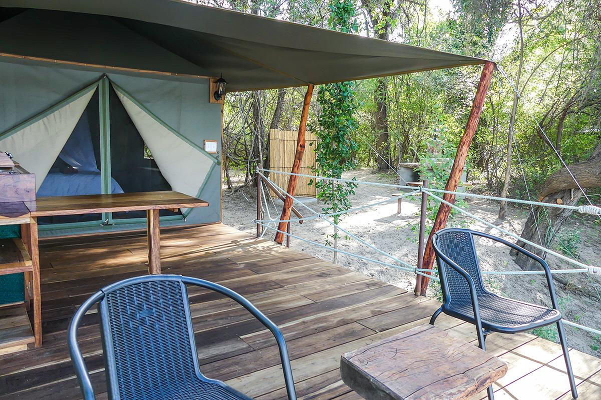 Mobola Island Lodge - Safari-Zelt