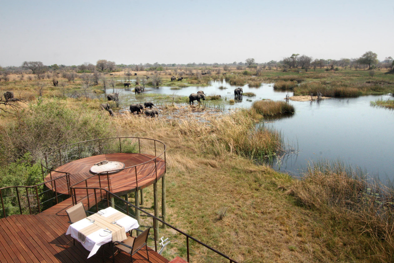 Nkasa Lupala Lodge - Aussichtsdeck